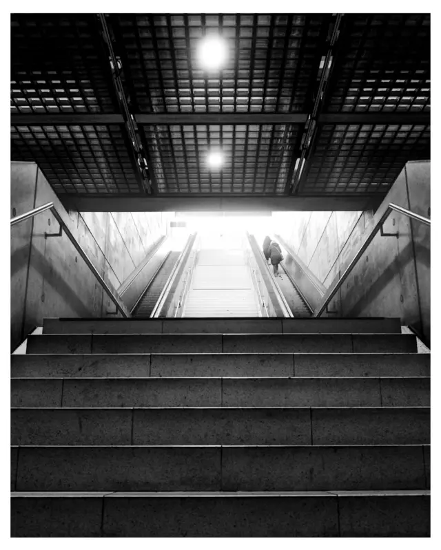 Every step forward leads to new possibilities. Keep moving, keep rising. 
.
.
.
#MonochromeMoments #UrbanExploration #LightAndShadows